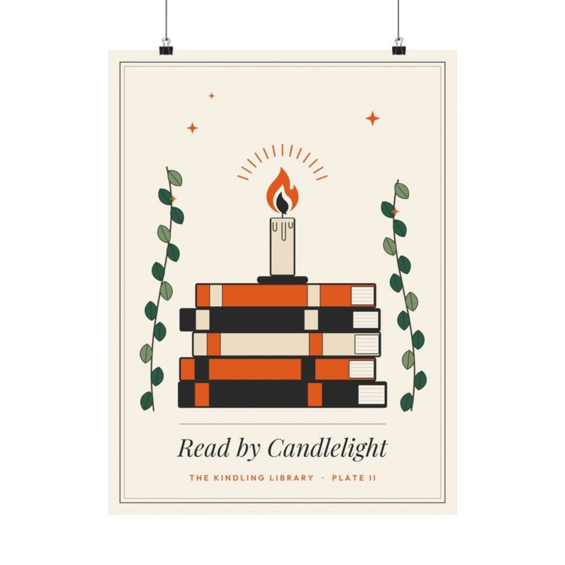 Candlelight Library Print: Matte archival poster, Plate II